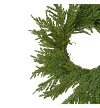 Ghirlanda Natalizia Verde in PE D.100 cm