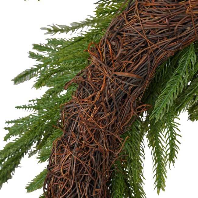 Ghirlanda Natalizia Verde in PE D.100 cm