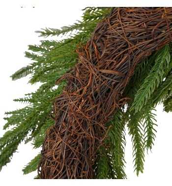 Ghirlanda Natalizia Verde in PE D.71 cm