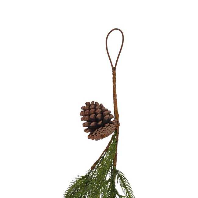 Tralcio Natalizio con Pigne in PE L.240 cm