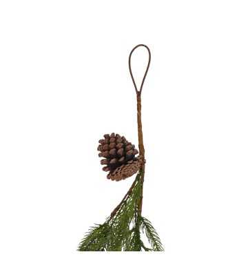 Tralcio Natalizio con Pigne in PE L.240 cm