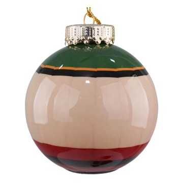 Pallina Natalizia con Schiaccianoci e Led D.8 cm