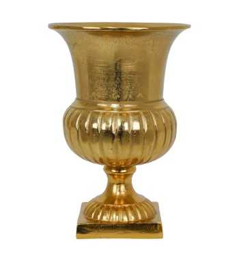 Vaso Coppa in Alluminio Dorato 2 Misure