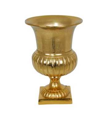 Vaso Coppa in Alluminio Dorato 2 Misure