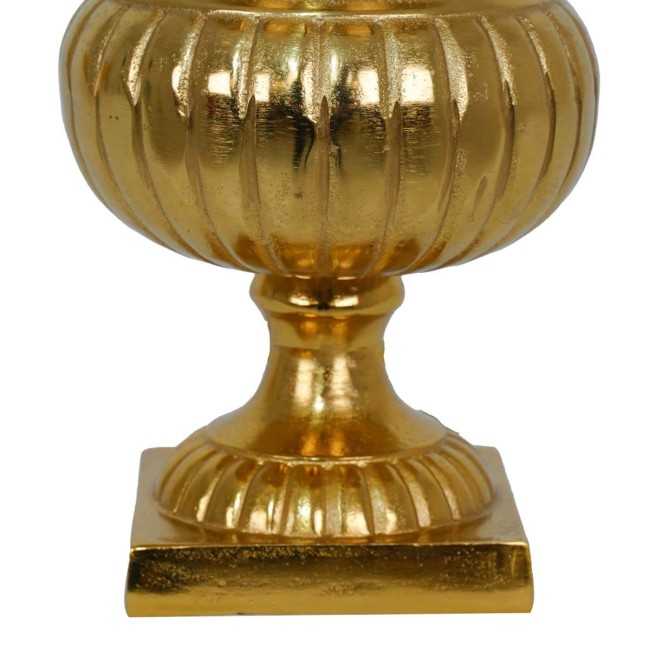 Vaso Coppa in Alluminio Dorato 2 Misure