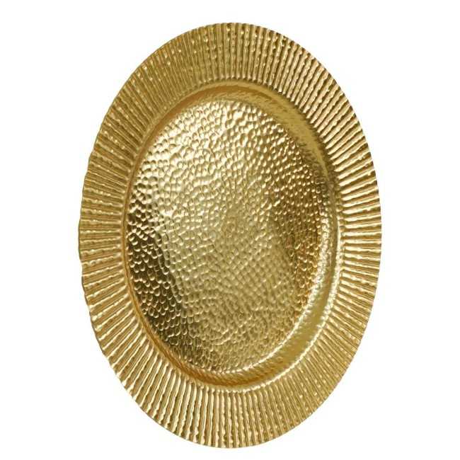 Piatto Tondo in Alluminio Oro 2 Misure