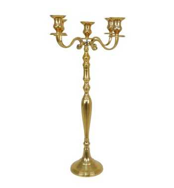 Candelabro in Alluminio Oro H.77 cm