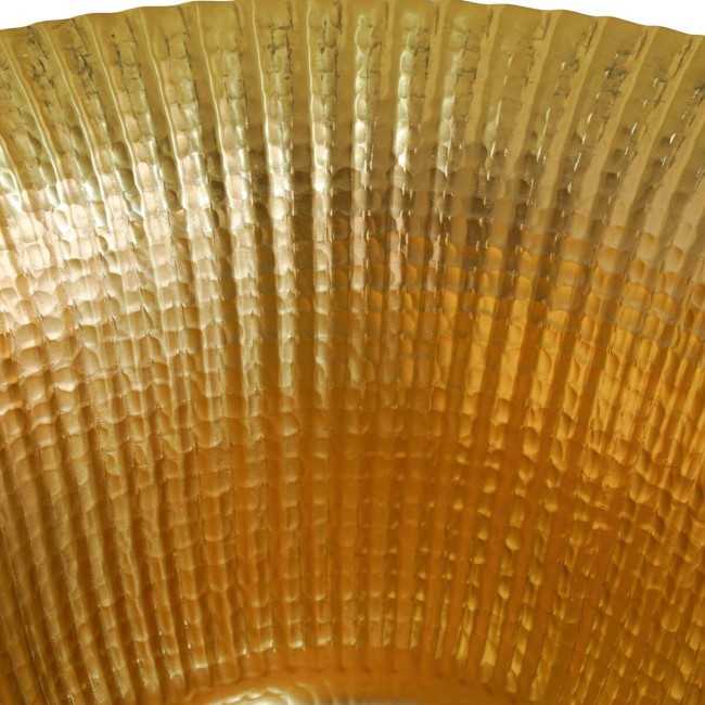 Coppa Decorativa in Alluminio Oro H.28,5 cm