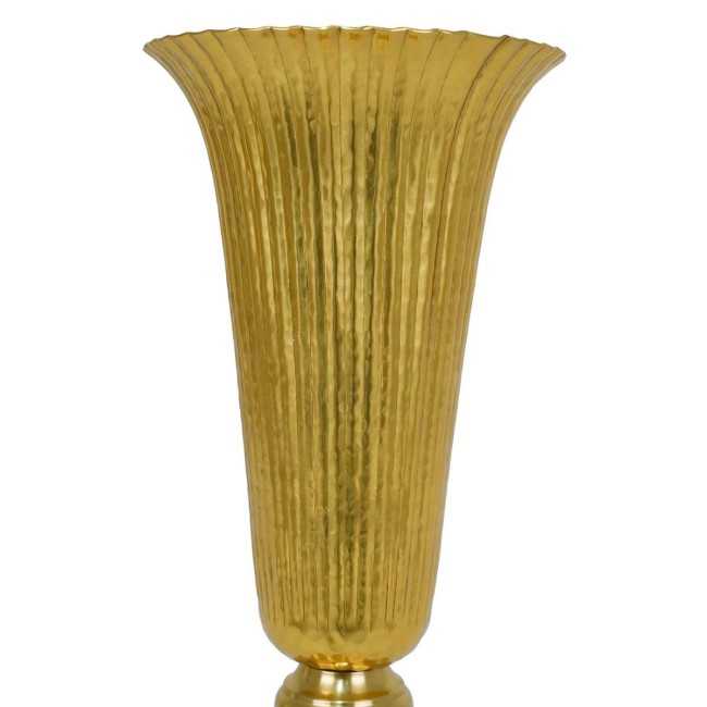 Coppa Decorativa in Alluminio Oro H.42 cm