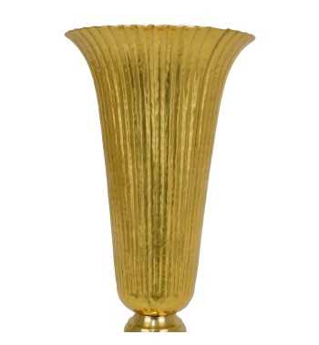 Coppa Decorativa in Alluminio Oro H.42 cm