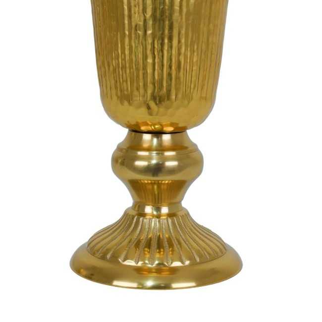 Coppa Decorativa in Alluminio Oro H.42 cm