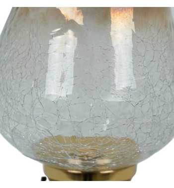 Candelabro in Alluminio Oro e Vetro Sfumato 2 Misure