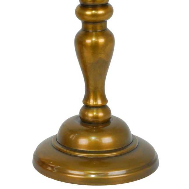 Candelabro in Alluminio Oro e Vetro 3 Misure