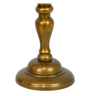 Candelabro in Alluminio Oro e Vetro 3 Misure