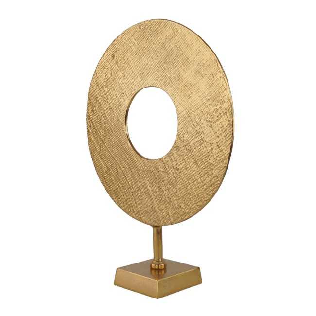 Complemento d'Arredo in Alluminio Oro H.46 cm