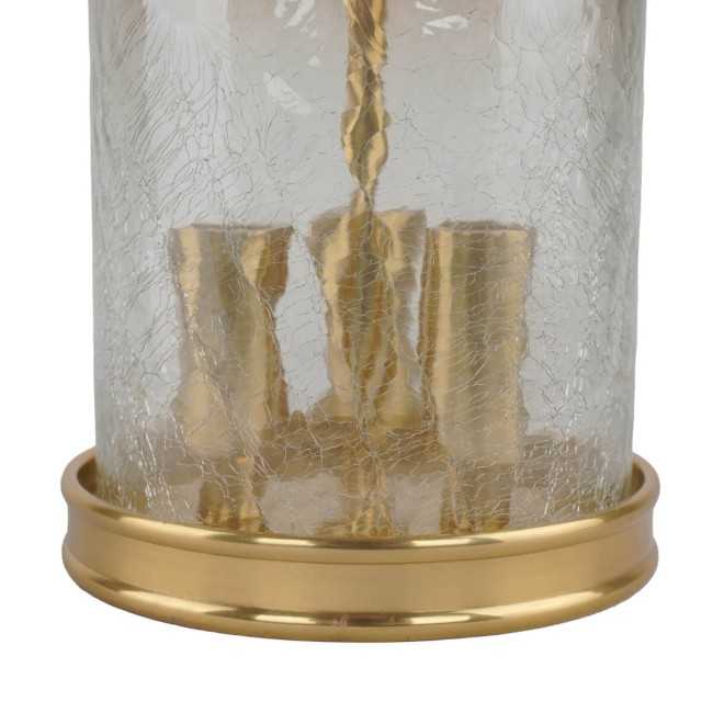 Candelabro in Alluminio Oro e Vetro 2 Misure