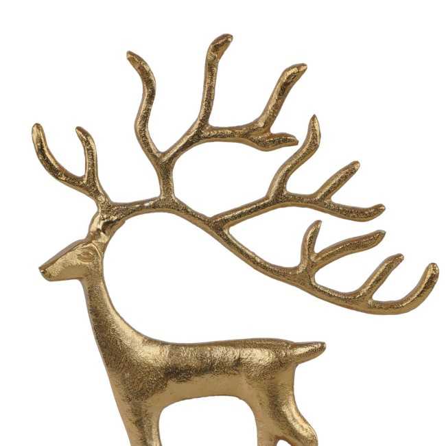 Renna Natalizia in Alluminio Oro H.31,5 cm