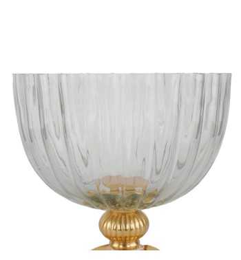 Coppa in Alluminio Oro e Vetro 2 Misure