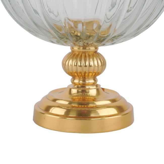 Coppa in Alluminio Oro e Vetro 2 Misure