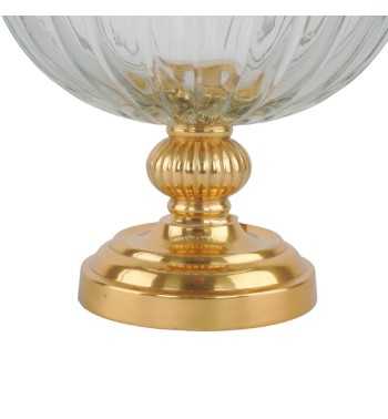 Coppa in Alluminio Oro e Vetro 2 Misure