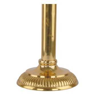 Coppa in Alluminio Oro e Vetro H.42,5 cm