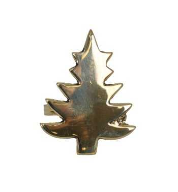 Portatovaglioli Natalizi a Forma di Albero, Renna e Stella in Ottone