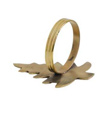 Portatovaglioli Natalizi a Forma di Albero, Renna e Stella in Ottone