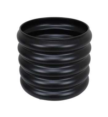 Vaso Decorativo in Metallo Nero 2 Misure