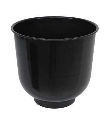 Vaso in Metallo Nero con Piedini e Foro di Scolo – 3 Misure