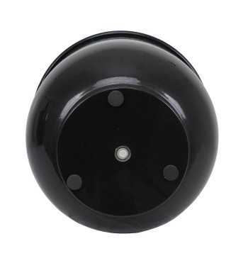 Vaso in Metallo Nero con Piedini e Foro di Scolo – 3 Misure