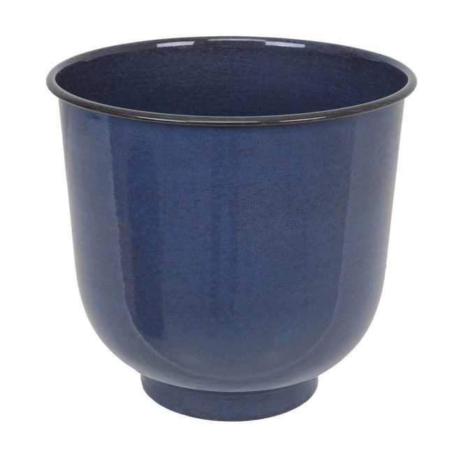 Vaso in Metallo Blu Elegante – 3 Misure