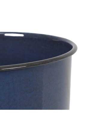 Vaso in Metallo Blu Elegante – 3 Misure