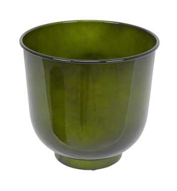 Vaso in Metallo Verde con Foro di Scolo e Piedini Antiscivolo – 3 Misure