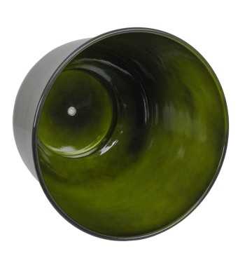 Vaso in Metallo Verde con Foro di Scolo e Piedini Antiscivolo – 3 Misure