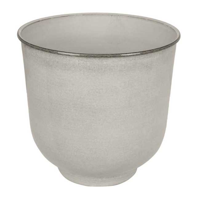 Vaso in Metallo Bianco Elegante con Piedini Antiscivolo - 3 Misure