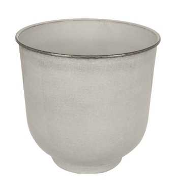 Vaso in Metallo Bianco Elegante con Piedini Antiscivolo - 3 Misure