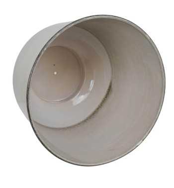 Vaso in Metallo Bianco Elegante con Piedini Antiscivolo - 3 Misure