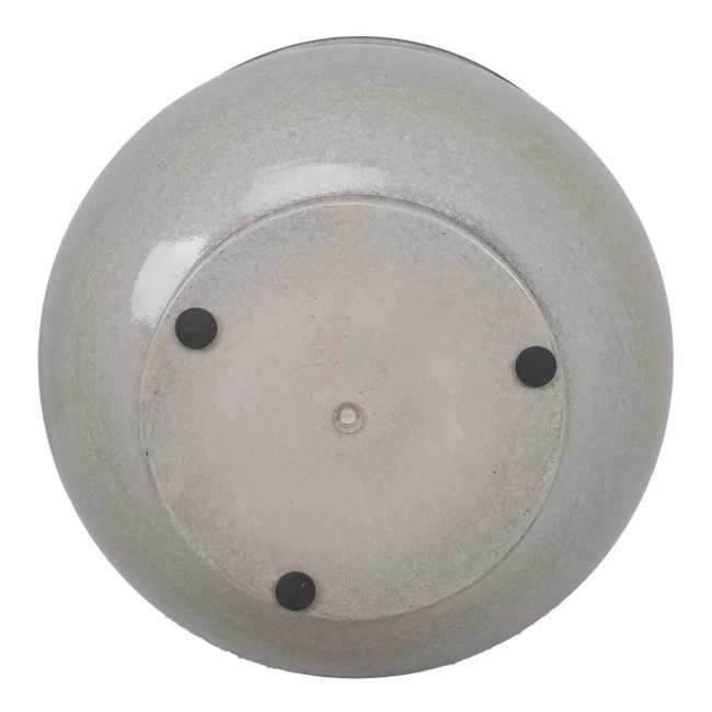 Vaso in Metallo Bianco Elegante con Piedini Antiscivolo - 3 Misure