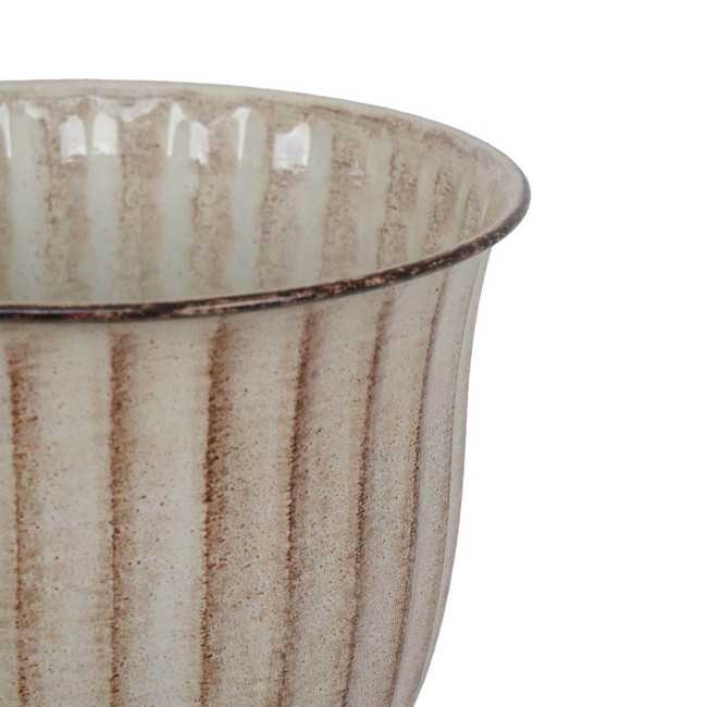 Vaso Decorativo in Metallo Beige - 3 Misure