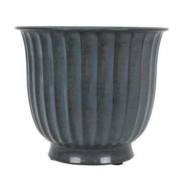 Vaso in Metallo Grigio Scuro Elegante - 3 Misure