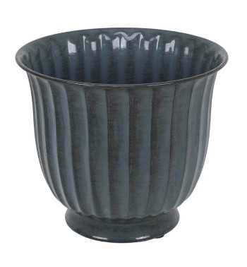 Vaso in Metallo Grigio Scuro Elegante - 3 Misure