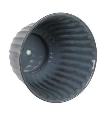 Vaso in Metallo Grigio Scuro Elegante - 3 Misure