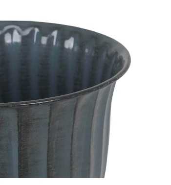 Vaso in Metallo Grigio Scuro Elegante - 3 Misure
