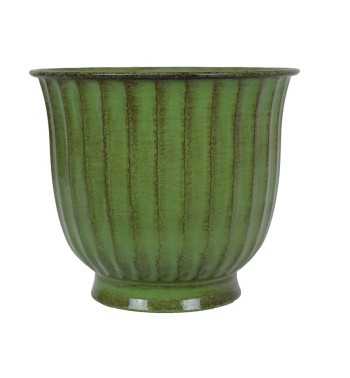 Vaso in Metallo Verde dal Design Moderno – 3 Misure