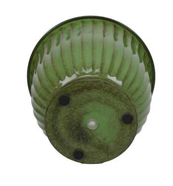 Vaso in Metallo Verde dal Design Moderno – 3 Misure