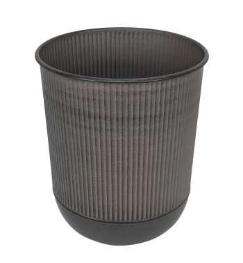 Vaso Decorativo in Metallo Bronzo - D.40xH.50 cm