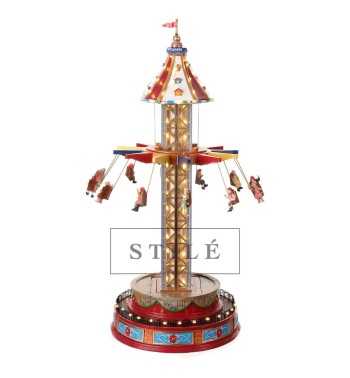 Flying Chairs, Giostra Natalizia con Movimento, Luci e Musica - Stilè Collection