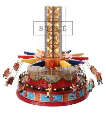 Flying Chairs, Giostra Natalizia con Movimento, Luci e Musica - Stilè Collection