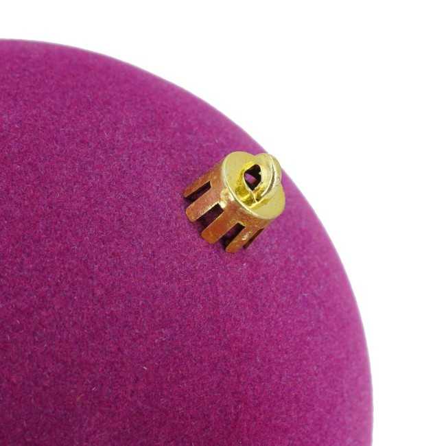 Palle Natalizie in Velluto D.12 cm - Vari Colori