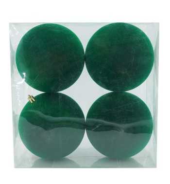 Palle Natalizie in Velluto D.12 cm - Vari Colori